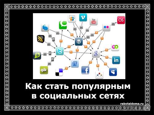 Как стать популярным в социальных сетях Интернет