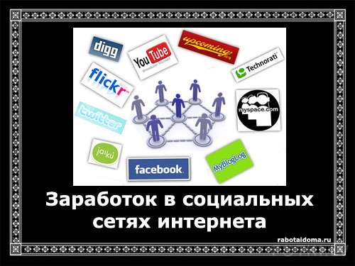 Способы заработка в социальных сетях