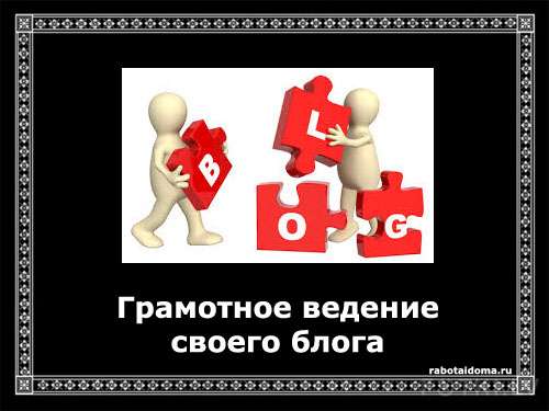 Грамотное ведение блога